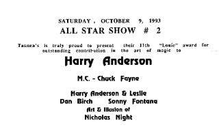 Harry Anderson billing